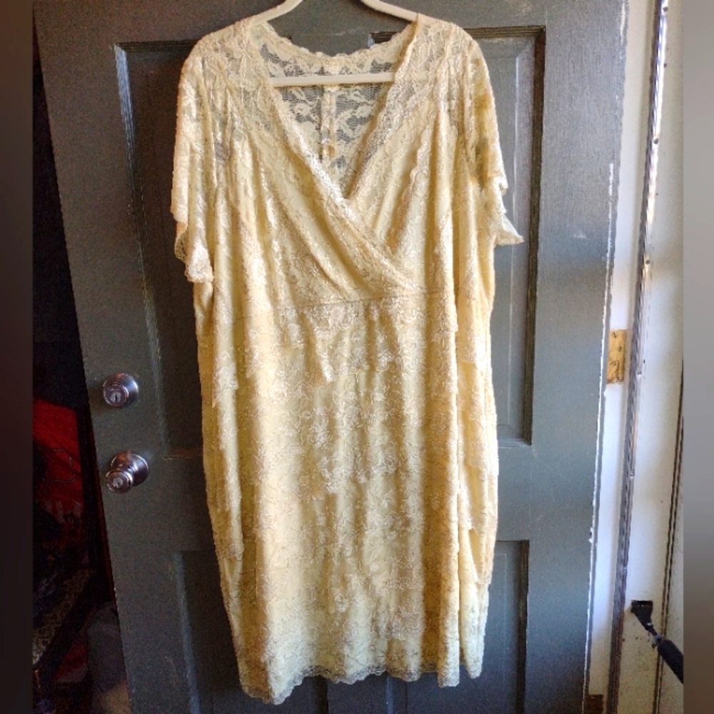 Lace midi dress